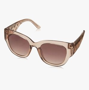 GUESS Women's Trendy Peony Pattern Accent Butterfly Sunglasses